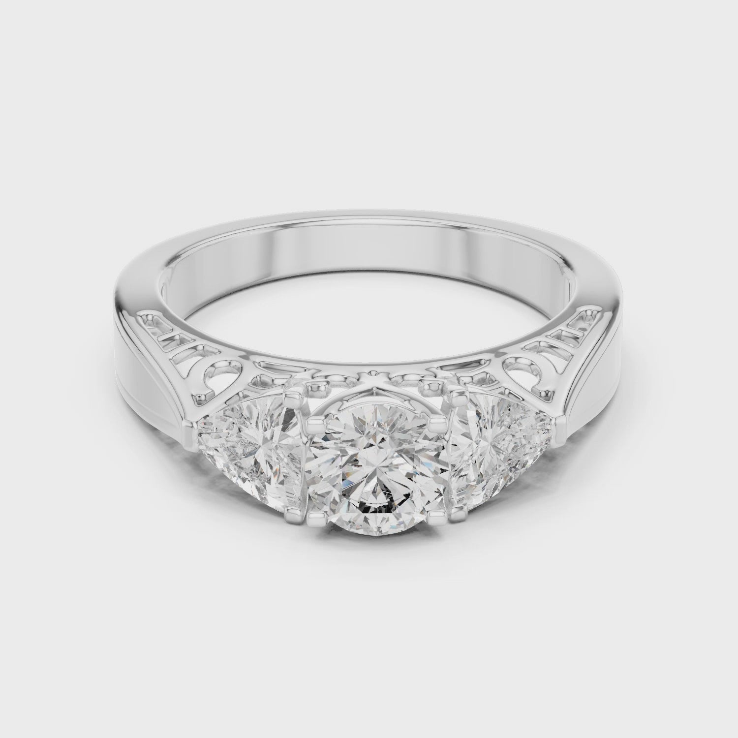 3 Stone Engagement Ring