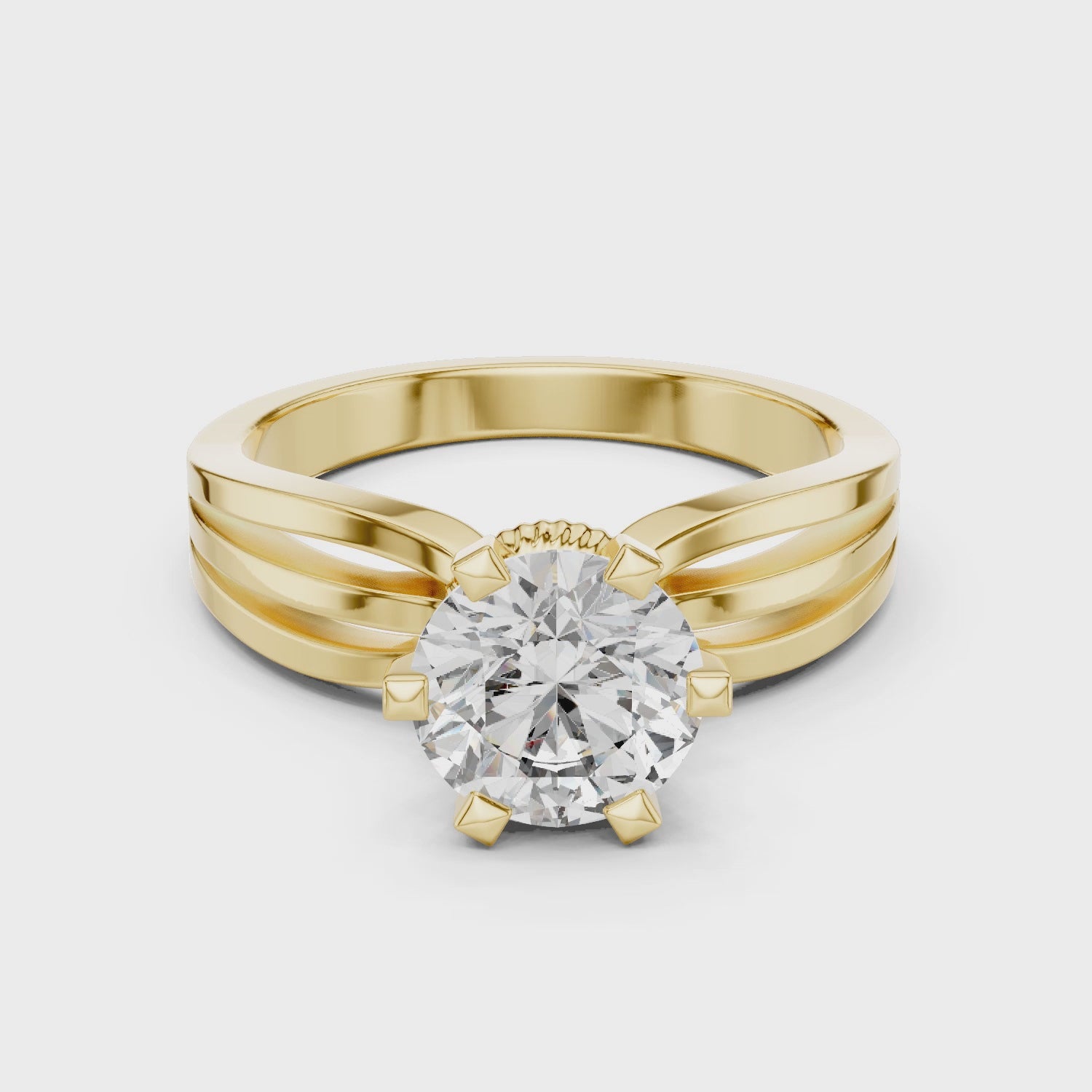 1ct Solitaire With Unique Shank