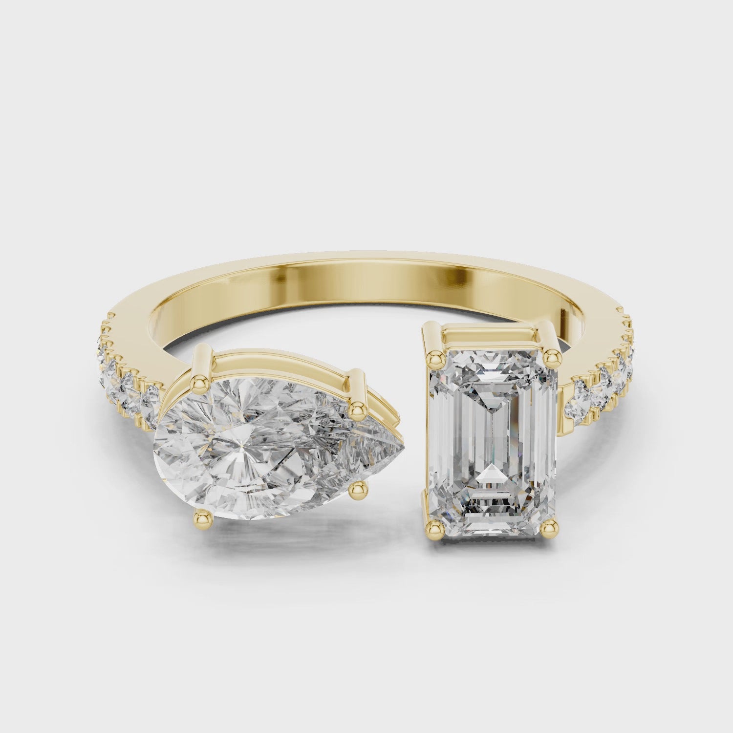 2CT HEIGHTED ENGAGEMENT RING