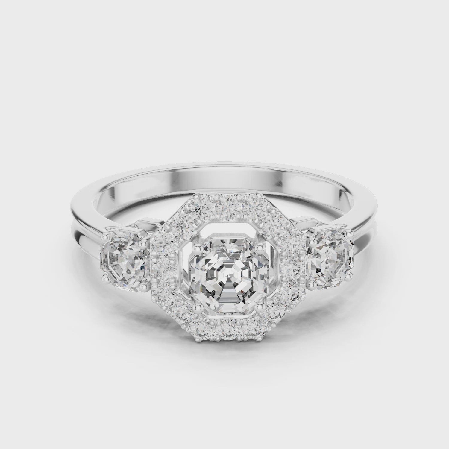 Halo Setting Engagement Ring