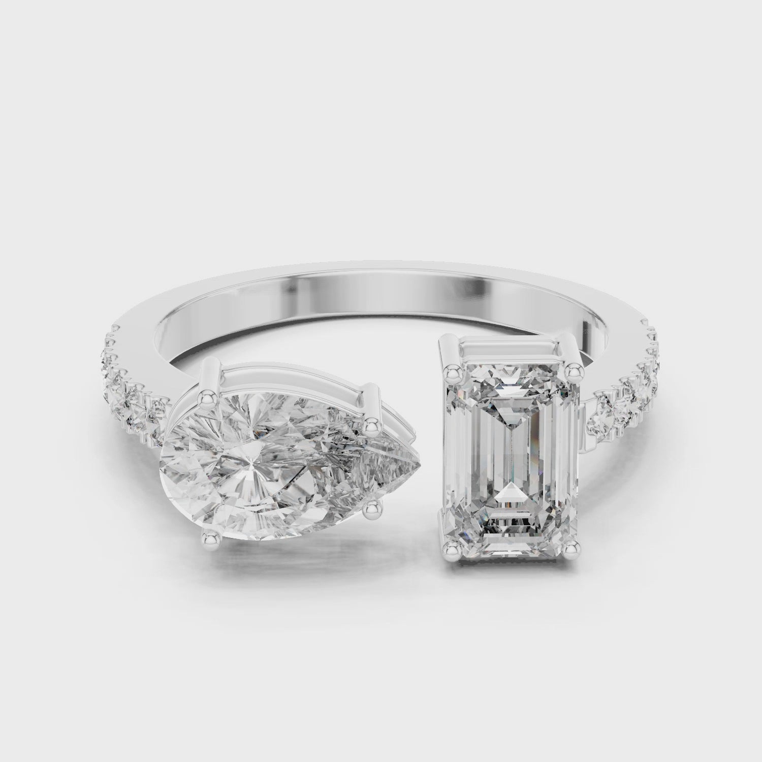 2CT HEIGHTED ENGAGEMENT RING